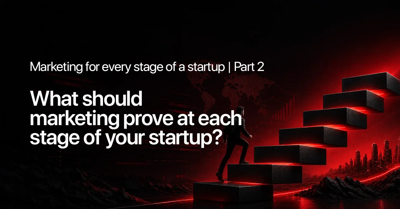 What Should Marketing Prove at Each Stage of Your Startup?